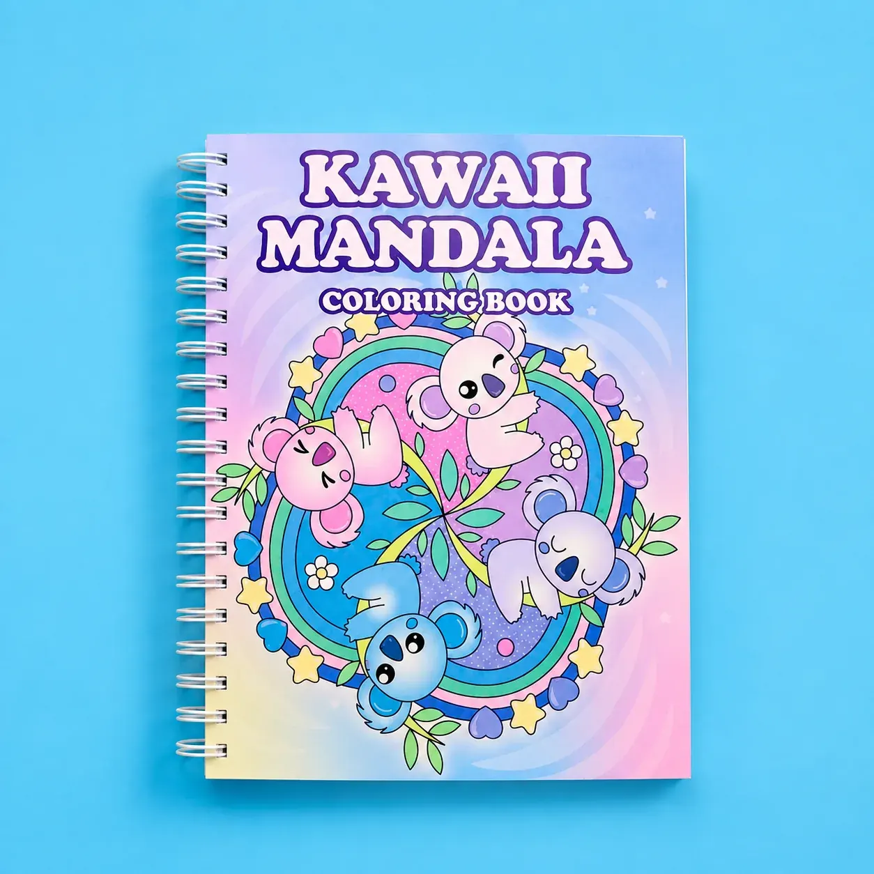 Libro para colorear Kawaii Mandala
