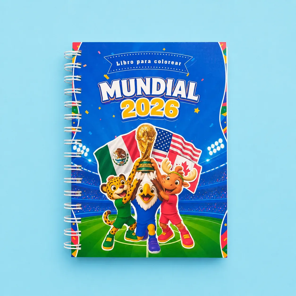 Libro para colorear Mundial 2026